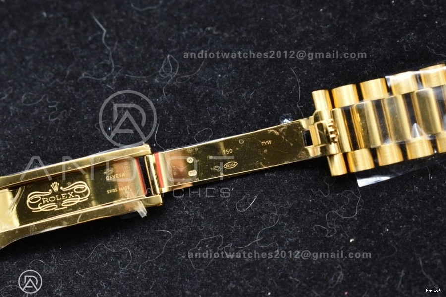VR3255 Roman Bracelet Day On 1:1 President YG 228238 Gold Best Date 40 (Gain ARF Edition Weight) Dial 0121